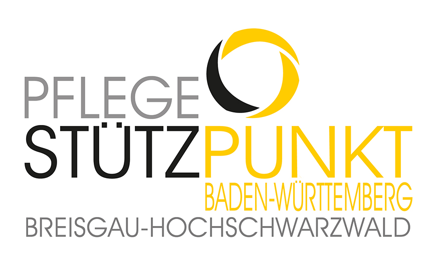 schwarz-gelbes Logo des Pflegestützpunktes